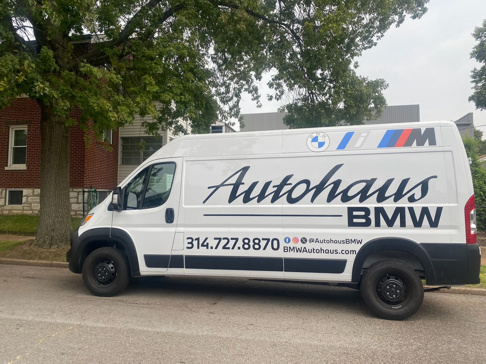 A lettered van