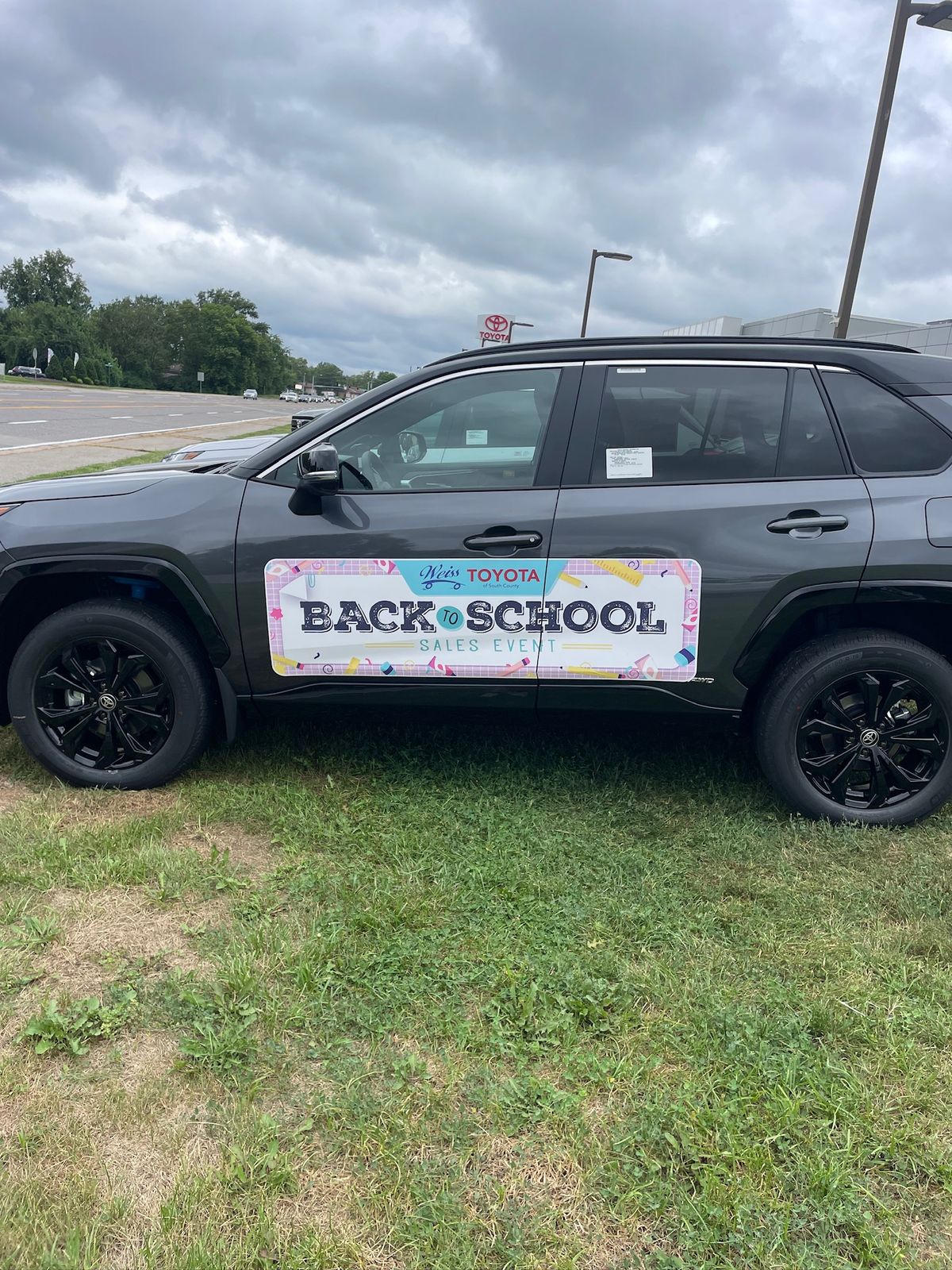 A standard body side reading Back to School