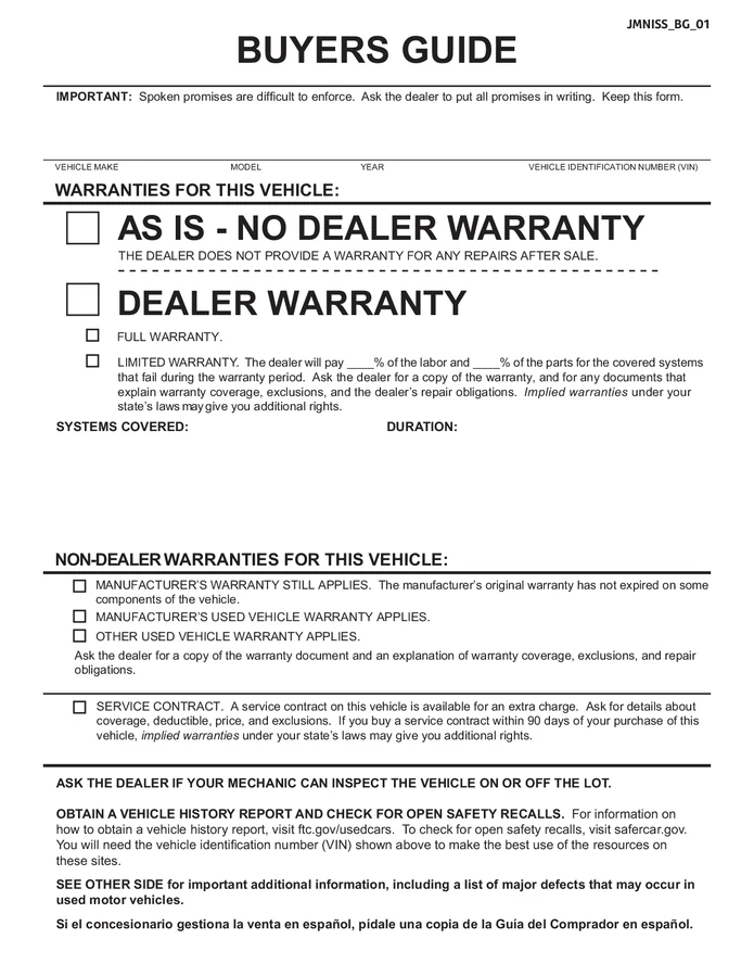 An FTC Buyers Guide