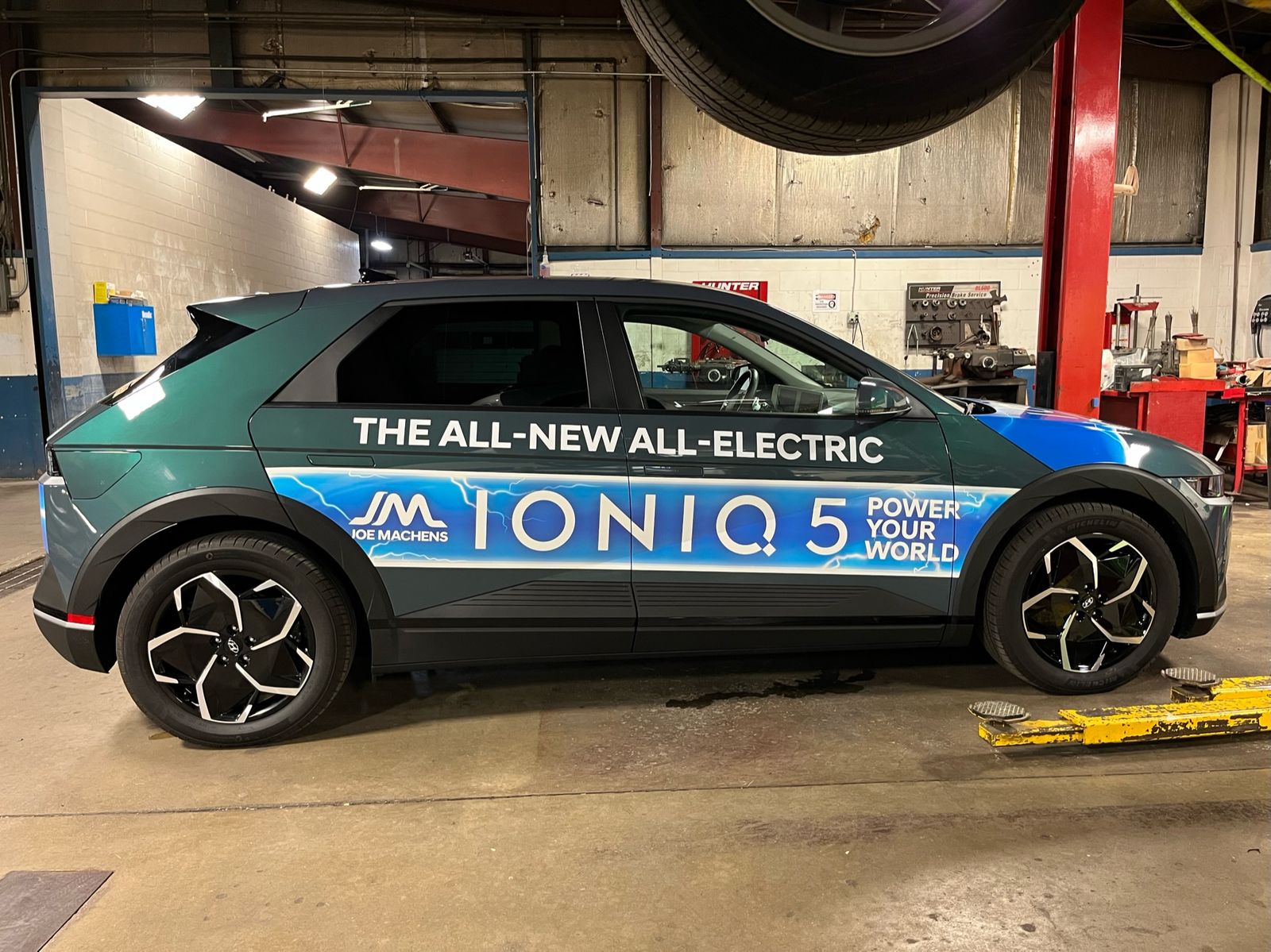 A partial wrap on an IONIQ 5