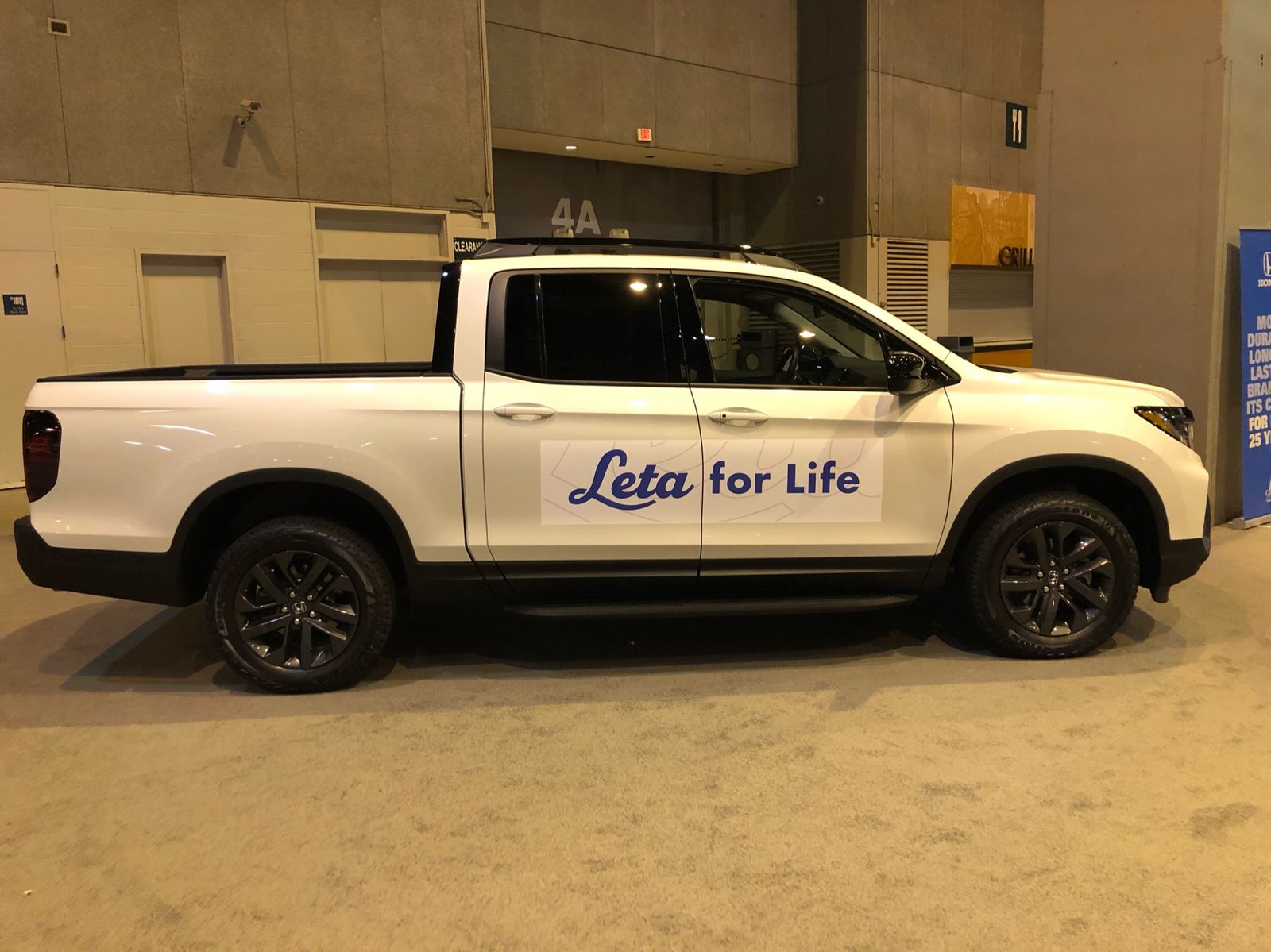 A body side reading Leta for Life