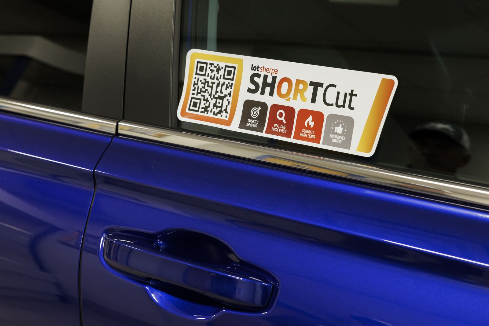 The ShortCut placard on a CR-V's door glass